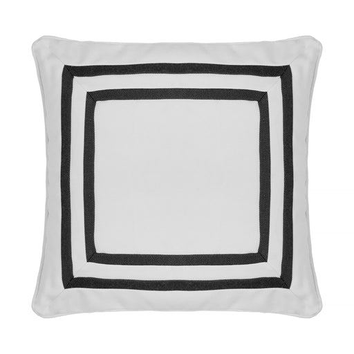 Arte Q cushion | Blanc/noir