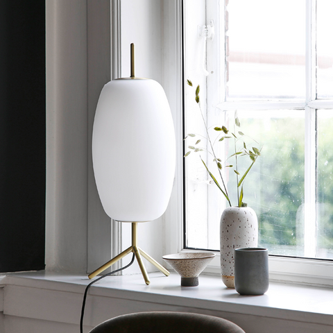 Silk Lampe De Table | Blanc