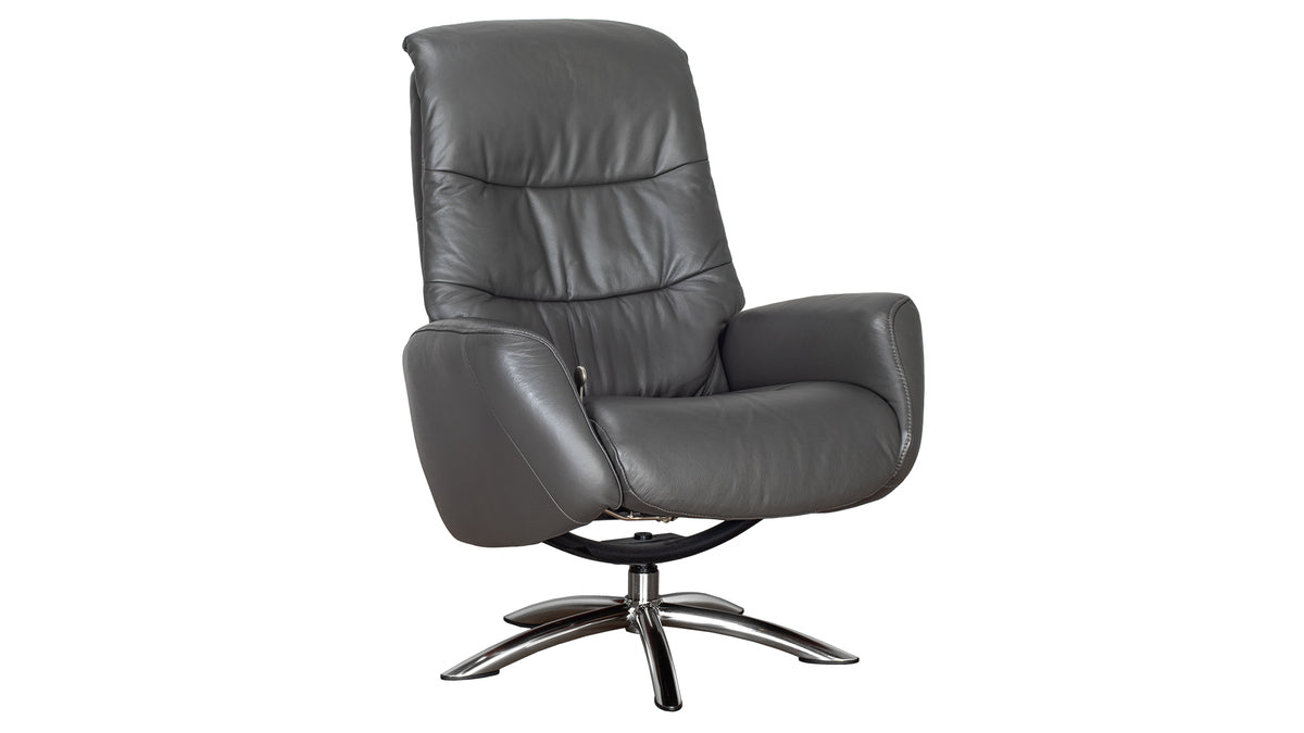 Fauteuil KOLDING cuir | PVC noir, gris, rouge