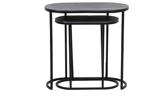 Table d'appoint Bocov | Plomb antique, noir