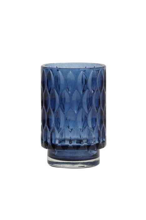 Photophore Grace | Verre, bleu