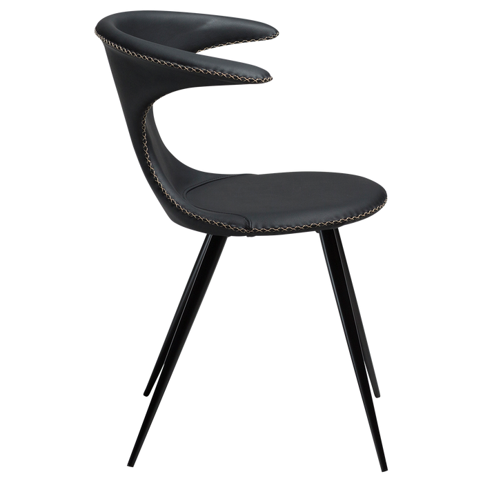 Chaise Flair I Cuir noir