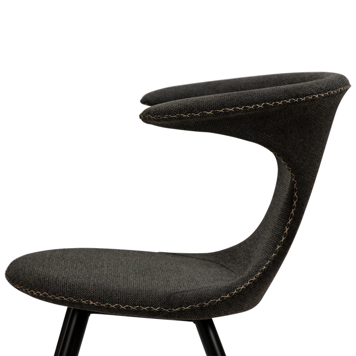 Chaise FLAIR I Tissu noir