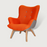 Fauteuil Twist | Orange, Gris